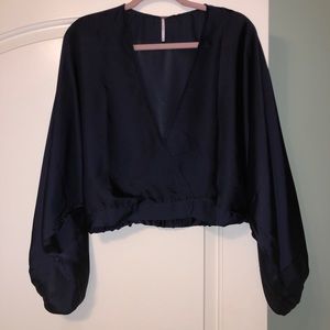 Free People Silk Top